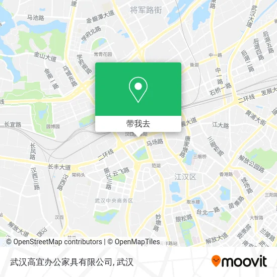武汉高宜办公家具有限公司地图
