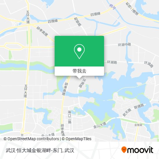 武汉·恒大城金银湖畔-东门地图