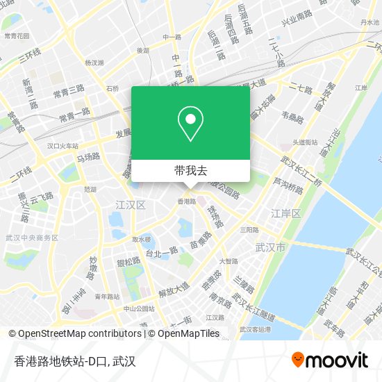 香港路地铁站-D口地图