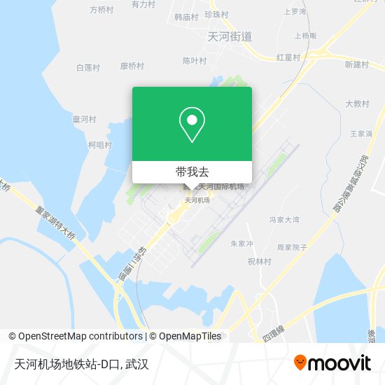 天河机场地铁站-D口地图