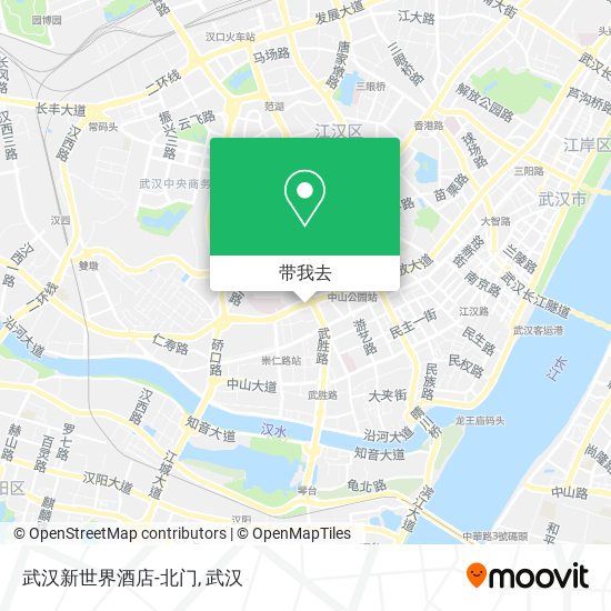 武汉新世界酒店-北门地图