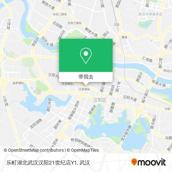 乐町湖北武汉汉阳21世纪店Y1地图