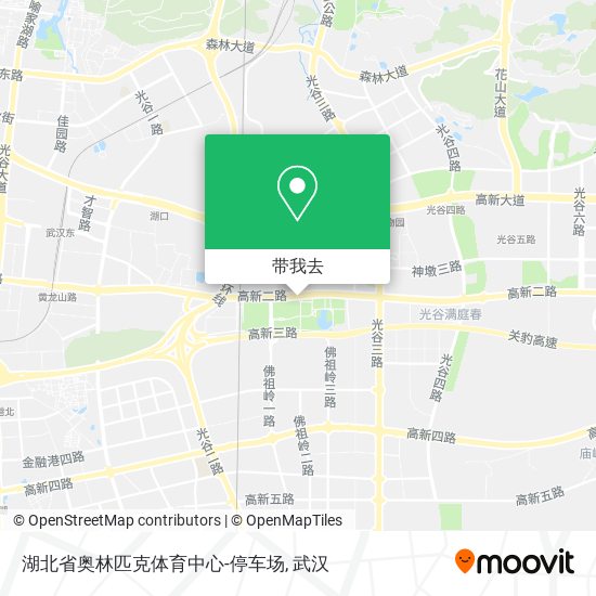 湖北省奥林匹克体育中心-停车场地图