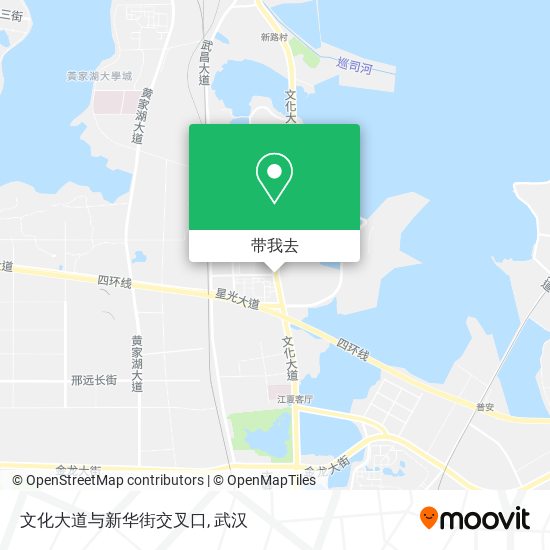 文化大道与新华街交叉口地图