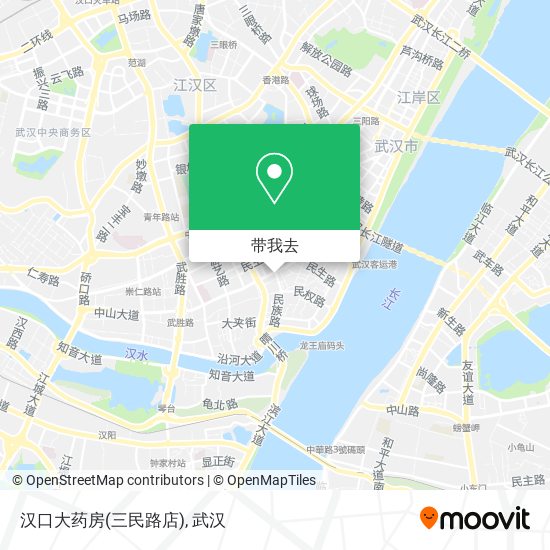 汉口大药房(三民路店)地图