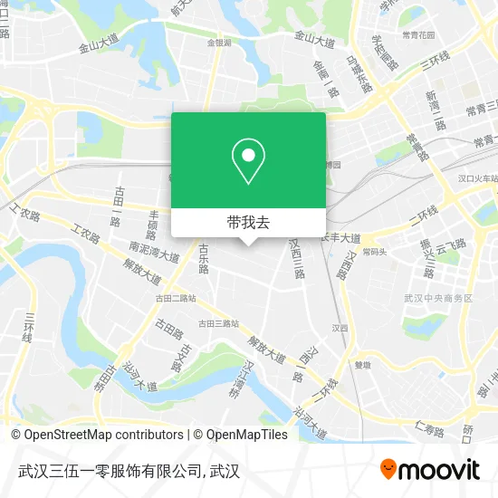 武汉三伍一零服饰有限公司地图