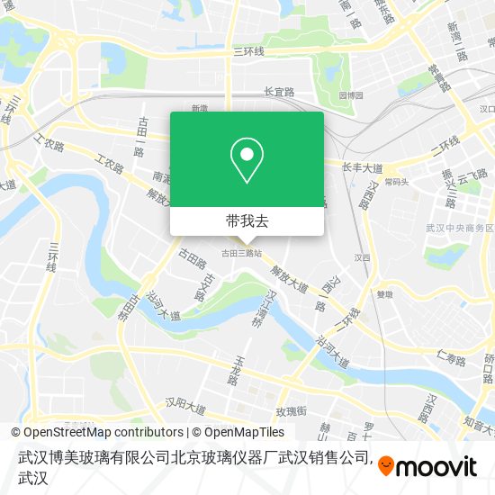 武汉博美玻璃有限公司北京玻璃仪器厂武汉销售公司地图