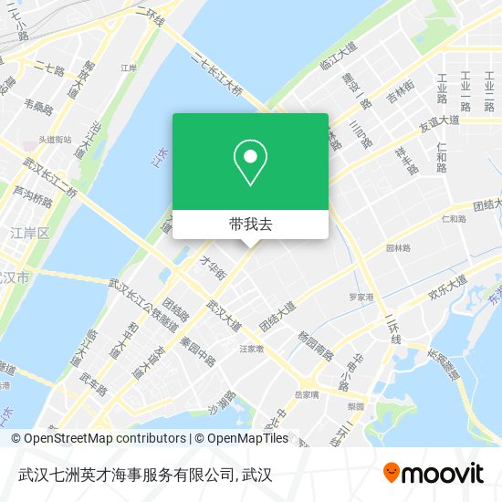 武汉七洲英才海事服务有限公司地图