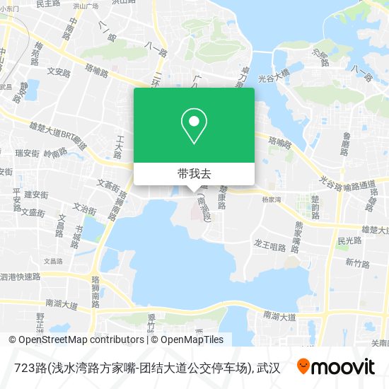 723路(浅水湾路方家嘴-团结大道公交停车场)地图
