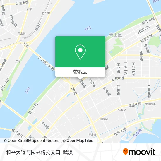 和平大道与园林路交叉口地图