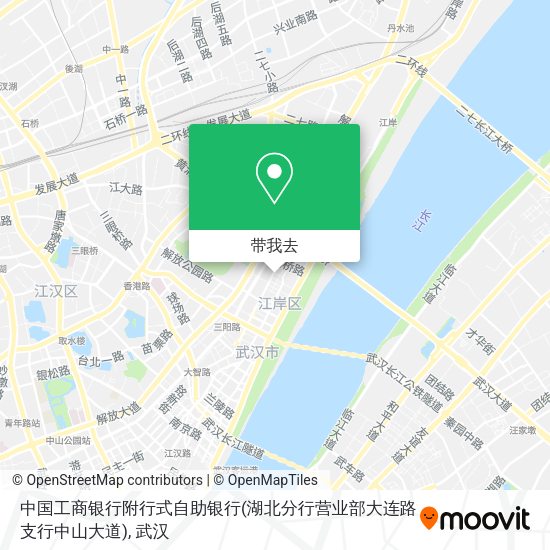 中国工商银行附行式自助银行(湖北分行营业部大连路支行中山大道)地图