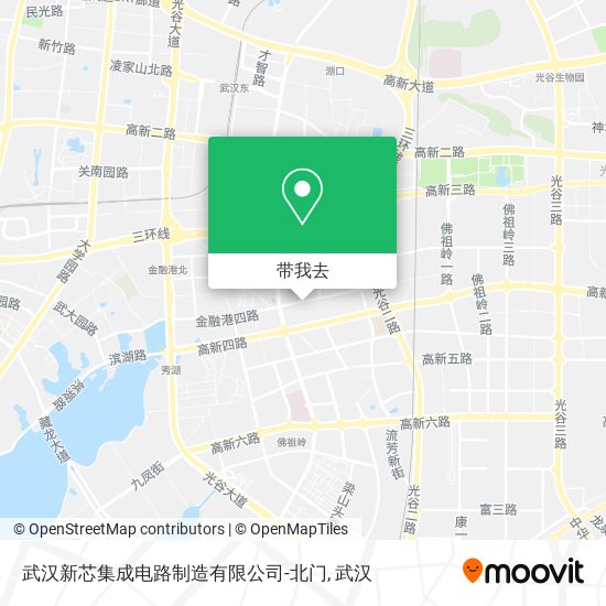 武汉新芯集成电路制造有限公司-北门地图