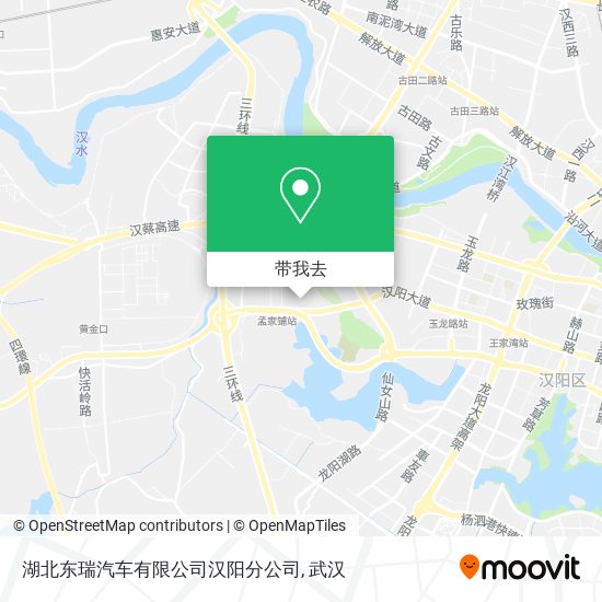 湖北东瑞汽车有限公司汉阳分公司地图