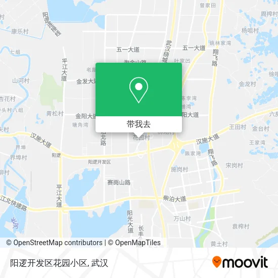 阳逻开发区花园小区地图