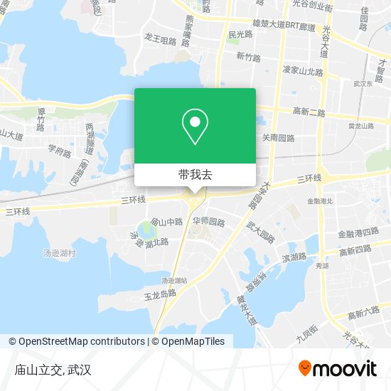 庙山立交地图