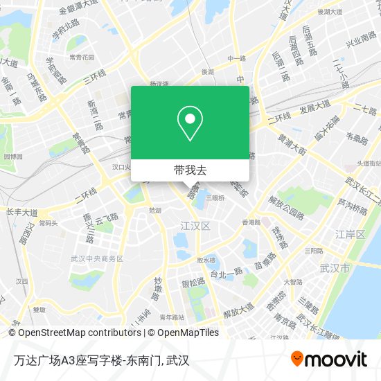 万达广场A3座写字楼-东南门地图