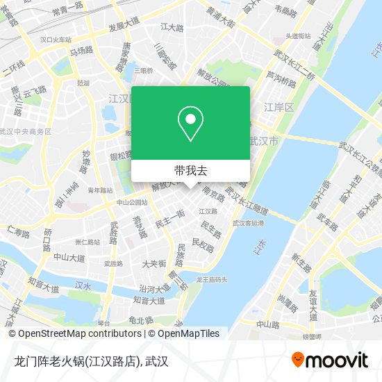 龙门阵老火锅(江汉路店)地图