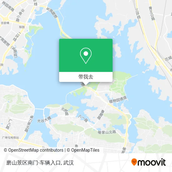 磨山景区南门-车辆入口地图