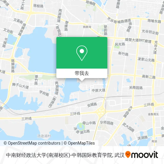 中南财经政法大学(南湖校区)-中韩国际教育学院地图