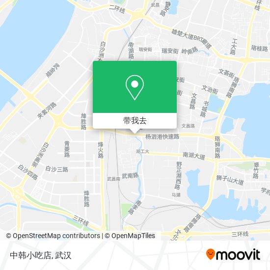 中韩小吃店地图