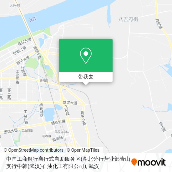 中国工商银行离行式自助服务区(湖北分行营业部青山支行中韩(武汉)石油化工有限公司)地图