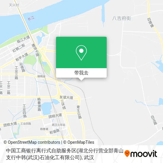 中国工商银行离行式自助服务区(湖北分行营业部青山支行中韩(武汉)石油化工有限公司)地图