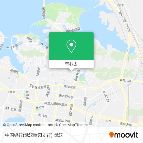 中国银行(武汉喻园支行)地图