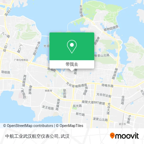 中航工业武汉航空仪表公司地图