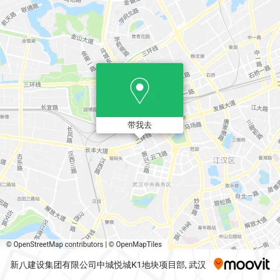 新八建设集团有限公司中城悦城K1地块项目部地图