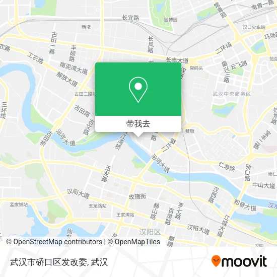 武汉市硚口区发改委地图