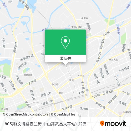 805路(文博路春兰街-中山路武昌火车站)地图