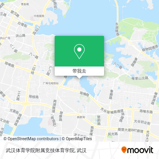 武汉体育学院附属竞技体育学院地图