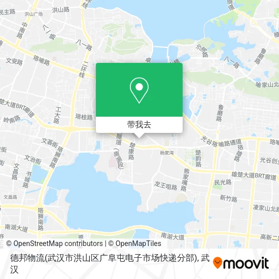 德邦物流(武汉市洪山区广阜屯电子市场快递分部)地图