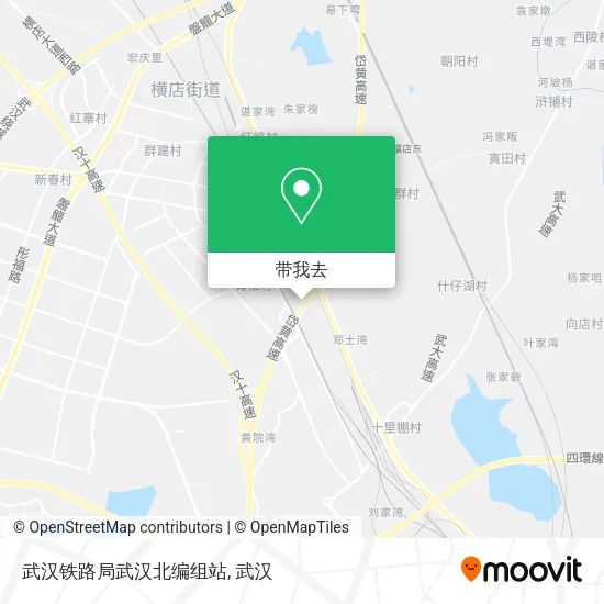 武汉铁路局武汉北编组站地图