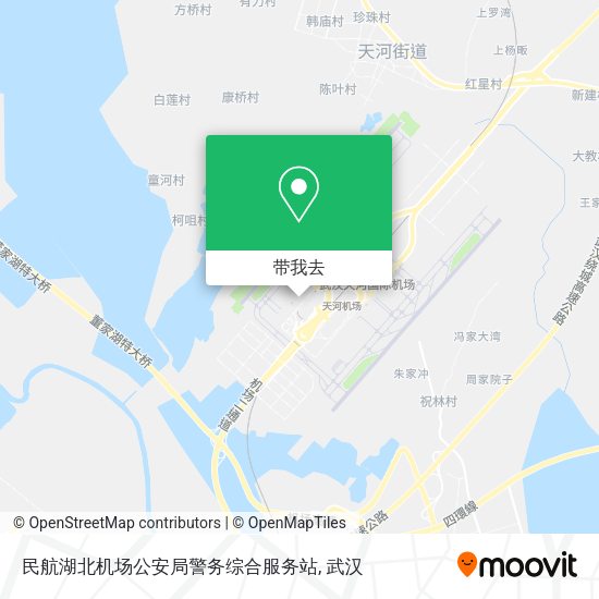 民航湖北机场公安局警务综合服务站地图