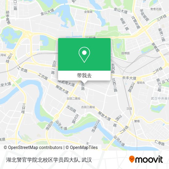 湖北警官学院北校区学员四大队地图
