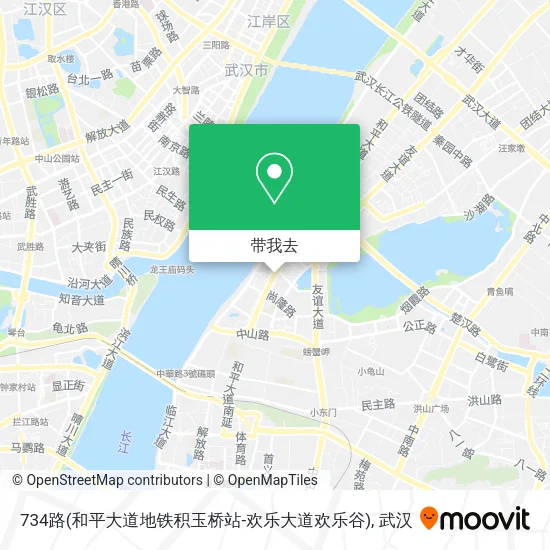 734路(和平大道地铁积玉桥站-欢乐大道欢乐谷)地图