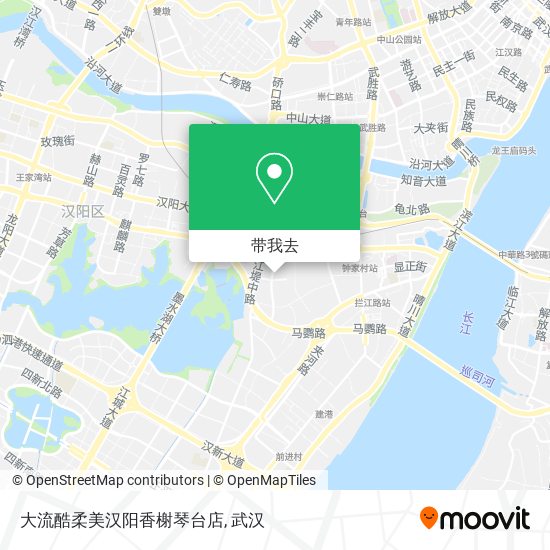 大流酷柔美汉阳香榭琴台店地图