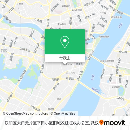 汉阳区大归元片区平田小区旧城改建征收办公室地图