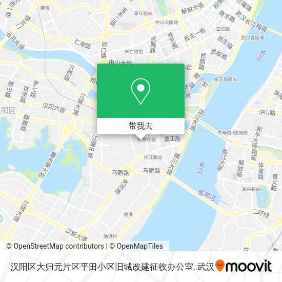 汉阳区大归元片区平田小区旧城改建征收办公室地图