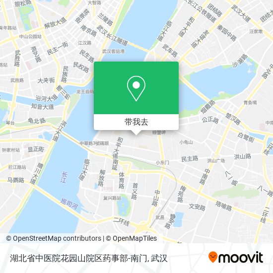 湖北省中医院花园山院区药事部-南门地图
