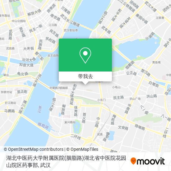 湖北中医药大学附属医院(胭脂路)湖北省中医院花园山院区药事部地图
