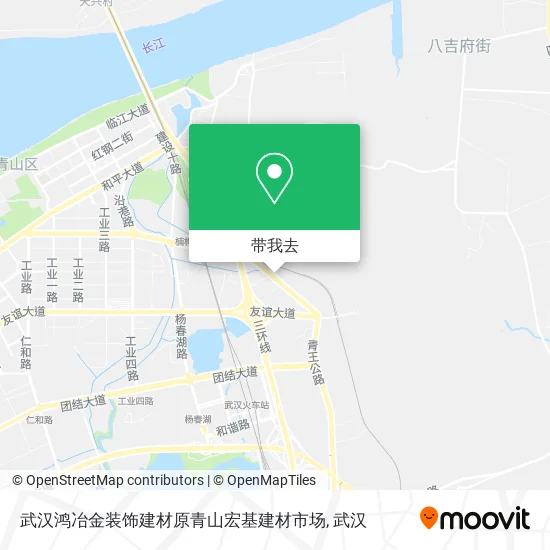 武汉鸿冶金装饰建材原青山宏基建材市场地图