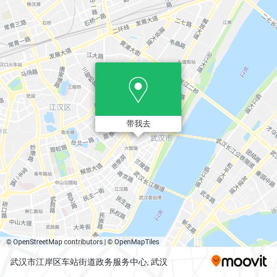 武汉市江岸区车站街道政务服务中心地图