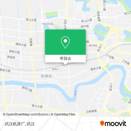 武汉机床厂地图