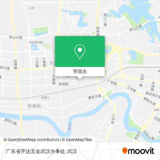 广东省开达五金武汉办事处地图