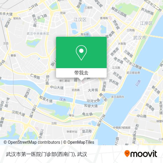 武汉市第一医院门诊部(西南门)地图