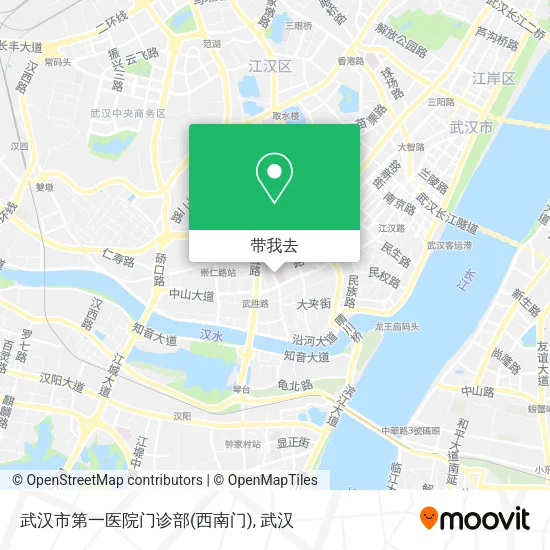 武汉市第一医院门诊部(西南门)地图