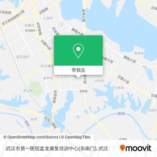 武汉市第一医院盘龙康复培训中心(东南门)地图