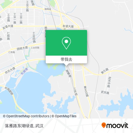 落雁路东湖绿道地图